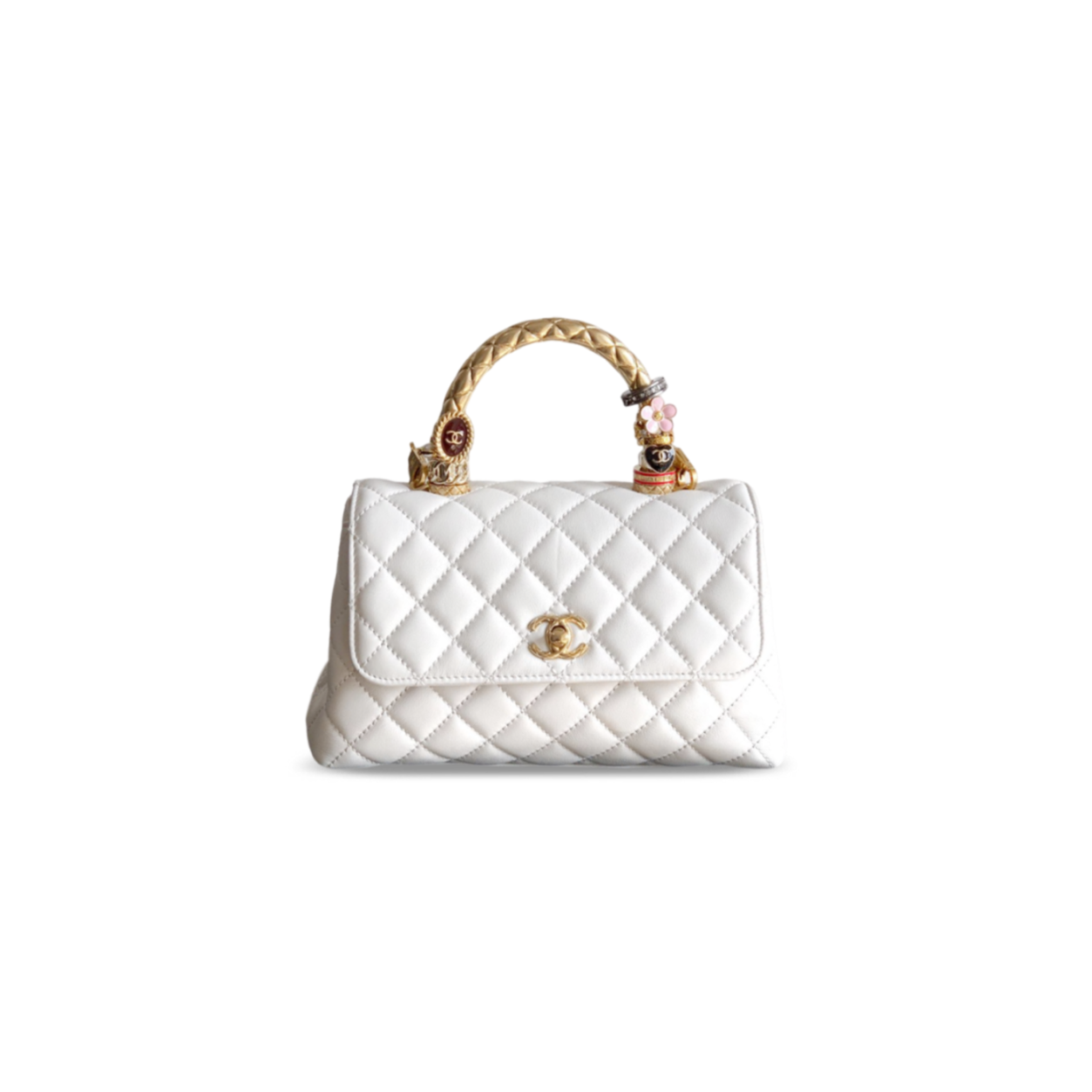CHANEL 25K SMALL TOP HANDLE FLAP BAG A92990 (23*14*8cm)
